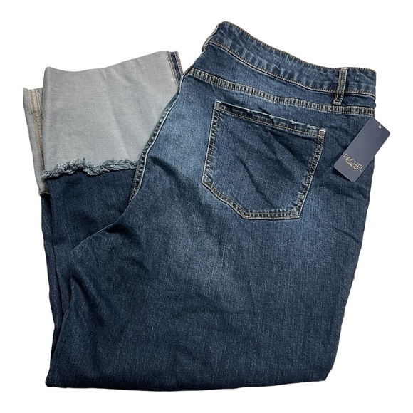 Rachel Roy High Rise Studded Denim Capri Woman’s Size 22W - Picture 4 of 14